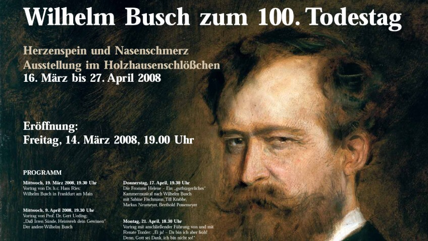 Frankfurter Bürgerstiftung / Ausstellungen / Wilhelm Busch Zum 100 ...